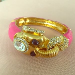 Gorgeous J. Crew Art Deco Elephant Bracelet