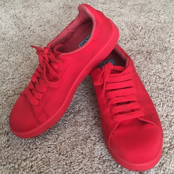 Jeffery Campbell Play Neoprene Red Sneakers