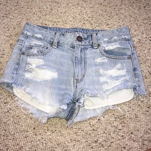 American Eagle Outfitters ripped jeaned shorts