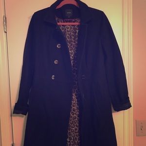 Express wool trench coat