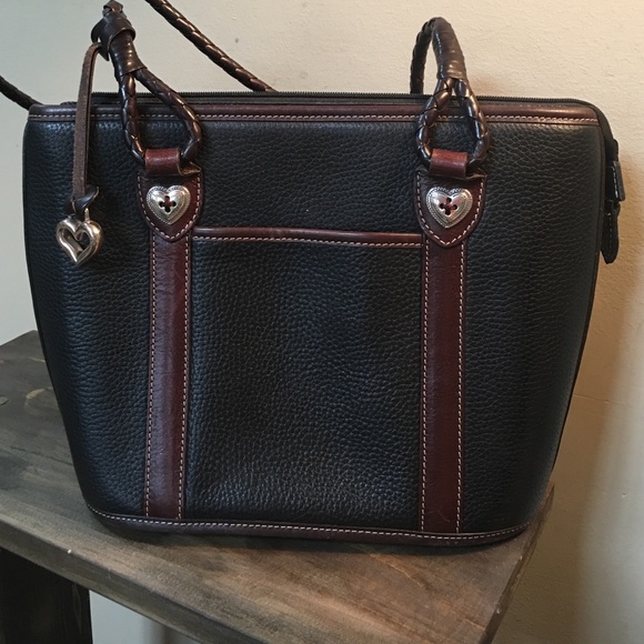 Black/brown Brighton tote