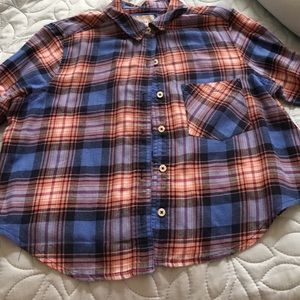 Crop flannel