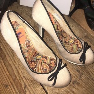 Nude and Black Heels