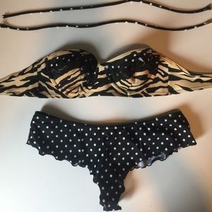 VS Bikini in Tiger stripes/polka dots