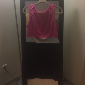 🌟 FLATTERING PINK/BLACK DRESS 🌟