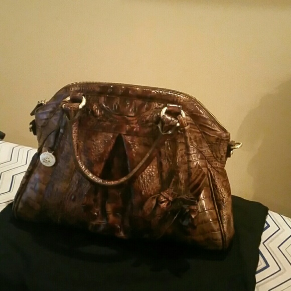 SOLD - Brahmin Louise Rose Satchel - Picture 1 of 4