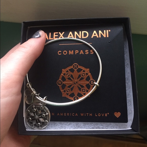 Never Worn! Alex and Ani Compass Bracelet
