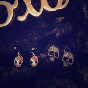 Cute and funky skull earring bundle