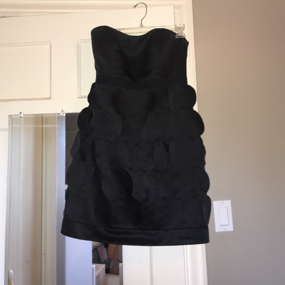 Black cocktail dress; lightly worn
