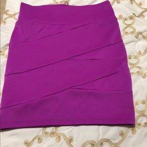 Neon Purple Mini Skirt