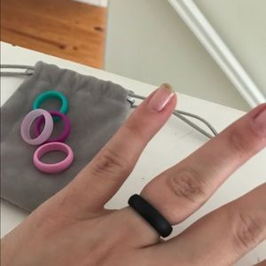 Silicone Wedding Band Set