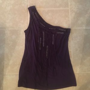 One shoulder tank
