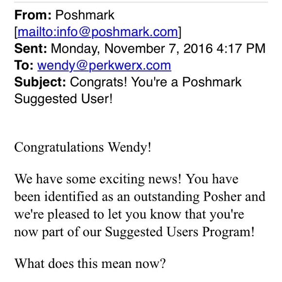 Hooray, I'm a Suggested User!!!! 💃🎊👗👚👜👠💍💃 - Picture 2 of 2