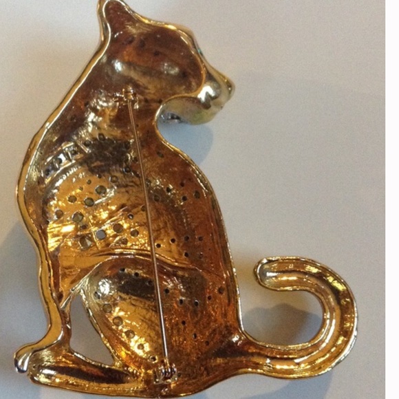 Fashion Jewelry | 3 1/2" XLarge Cat Pin (Read) - Picture 4 of 5