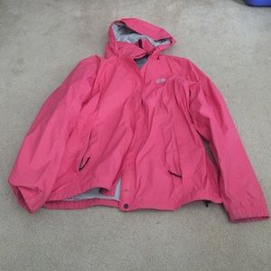 XL Pink Northface rain jacket