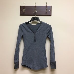Waffle Thermal Gray Long Sleeve