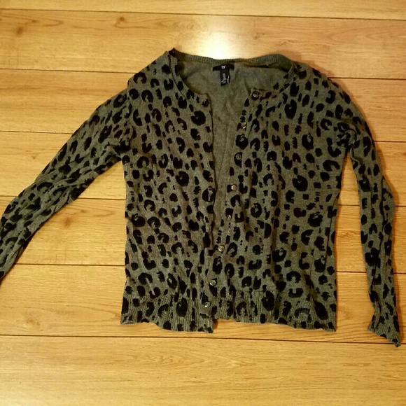 Gap Leopard print cardigan - Picture 1 of 2