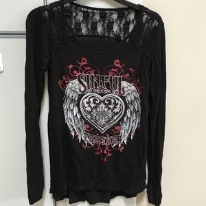 Sinful Lace Long Sleeve Tee