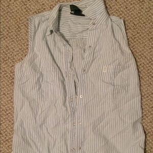 Ralph Lauren Sleeveless button up stripped shirt