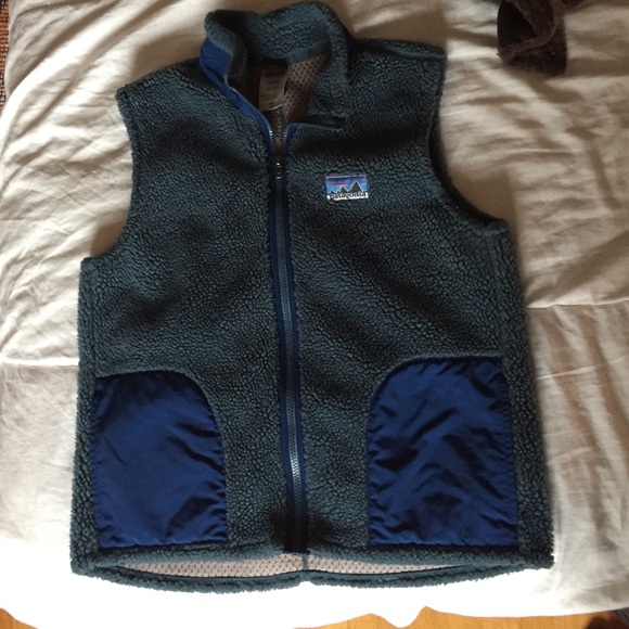 Two tone blue Patagonia vest
