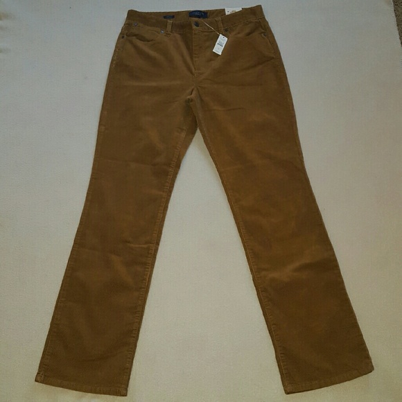 Talbots straight leg corduroy pants.