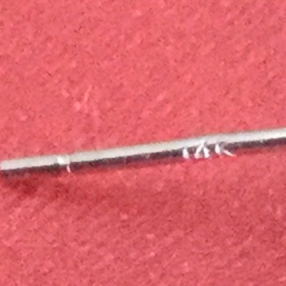 π2.0CT Simulated Princess Diamond 14K Stud - Picture 6 of 7