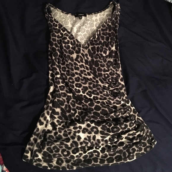 Leopard print tank top