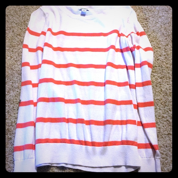 Old navy size small orange stripped sweater