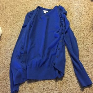 Blue cardigan