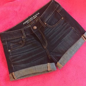 American Eagle Midi Jean Shorts. Size 4.