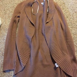 Tan cardigan