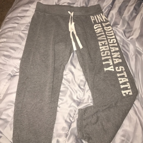 PINK LSU joggers