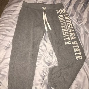 PINK LSU joggers