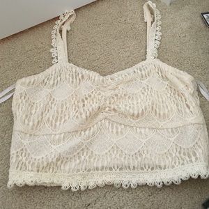 Lace crop top