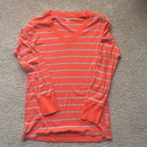 Orange Striped Long Sleeve