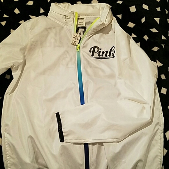Victoria Secret Pink white water repellent jacket - Picture 1 of 4