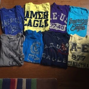 Eight American eagle graphic t shirts