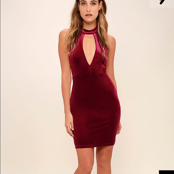 New Lulus Velvet Dress