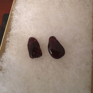 Brown stone earrings