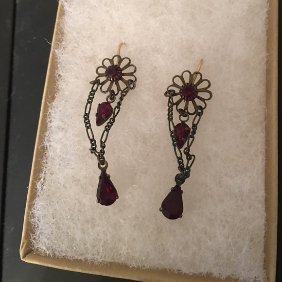 Brass antique looking earrings