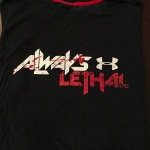 Always lethal under armour t shirt