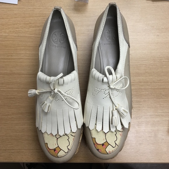 Tory Burch Platform Loafers Size 10