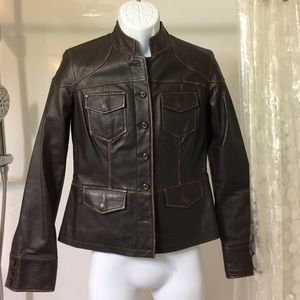 STAMP 10 Leather Jacket