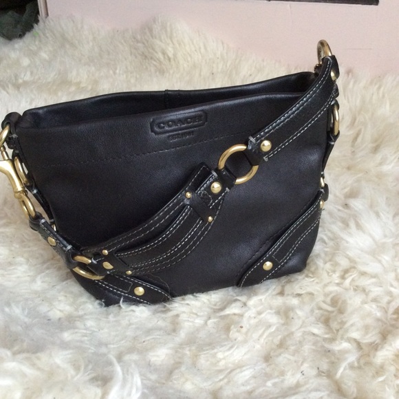 Coach Handbags - SALE!! Coach small black leather bag