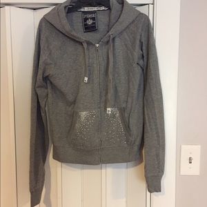 PINK sweat shirt large with bling