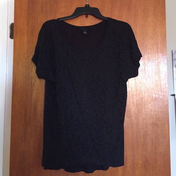 Large AbStudio floral lace top