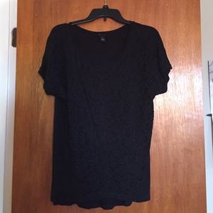 Large AbStudio floral lace top