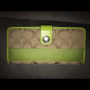 Coach Green Wallet