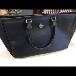 Tory Burch black large tote