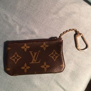 Louis Vuitton coin purse with key ring